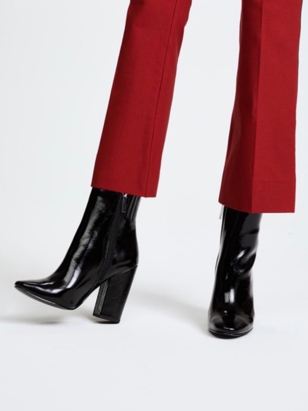 Kendall + Kylie “Haedyn” Black Patent Leather Boots sz 9